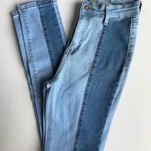 Two tone jeans